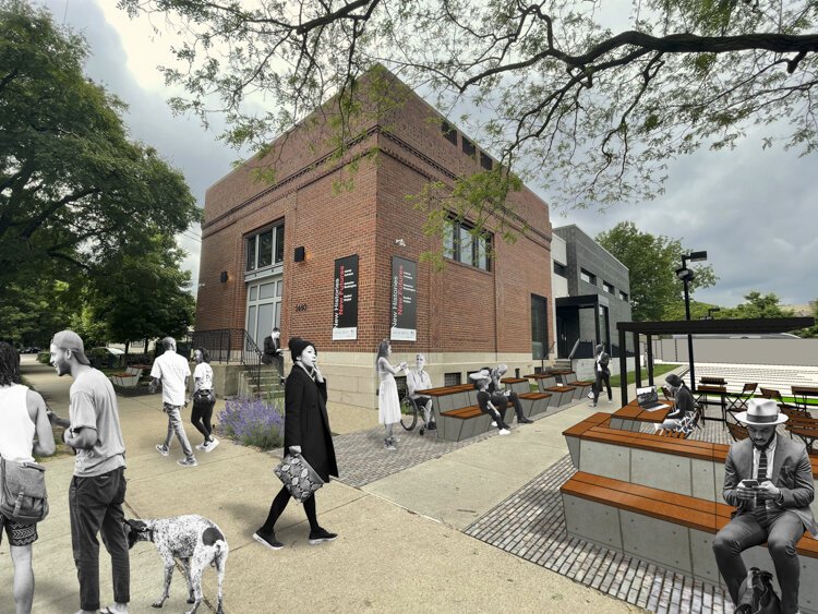 Concept for new plaza,Transformer Station, Ohio City, Spring 2022.